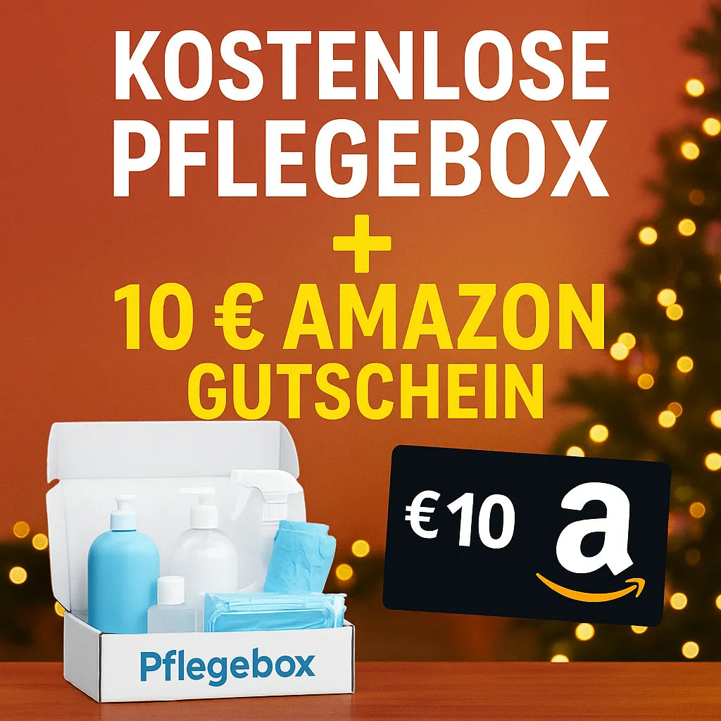 Kostenlose Pflegebox sichern + 10 € Amazon Gutschein