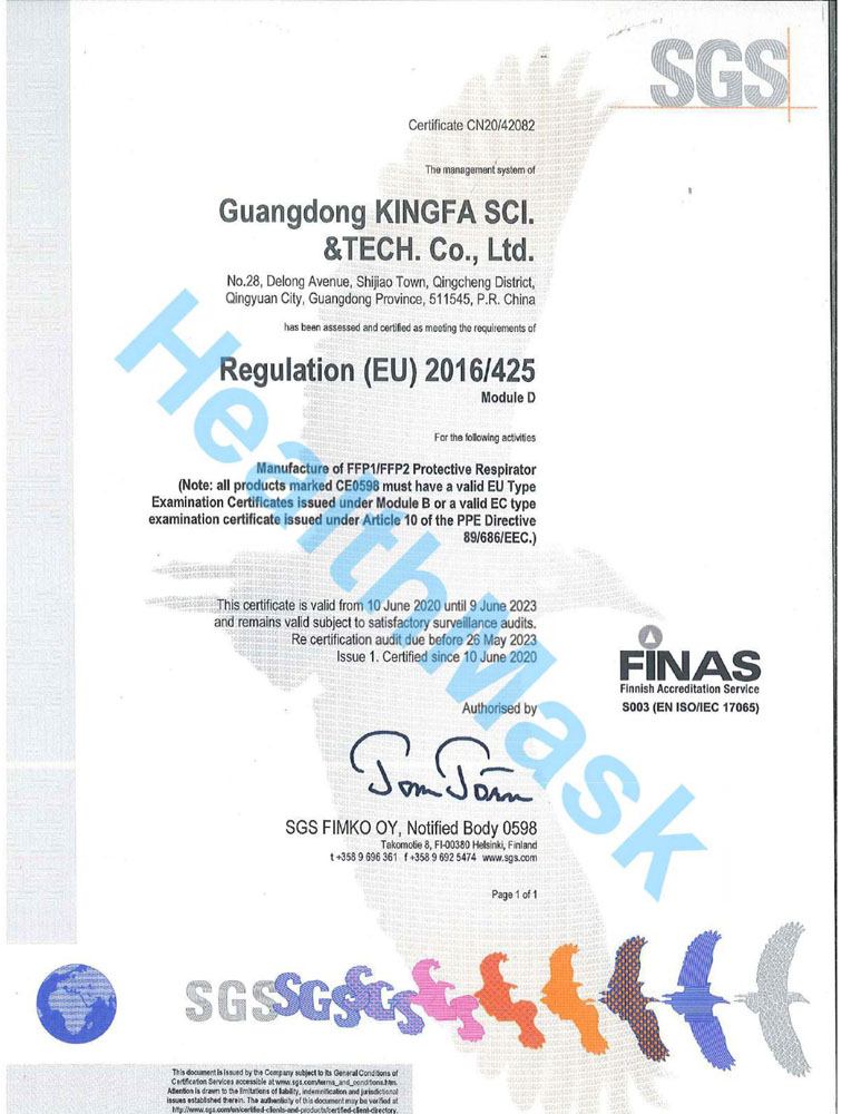 kingfa-ffp2-zertifikat