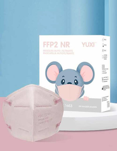 yuxi-ffp2-kinder-maske-rosa
