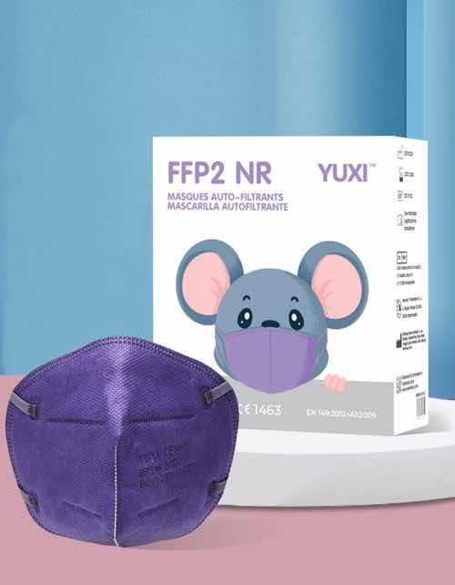 yuxi-kinder-ffp2-maske-lila