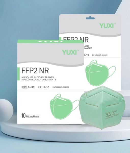 Yuxi FFP2 Maske Erwachsene grün