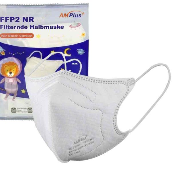 AMPlus Premium FFP2 Maske Kinder weiss